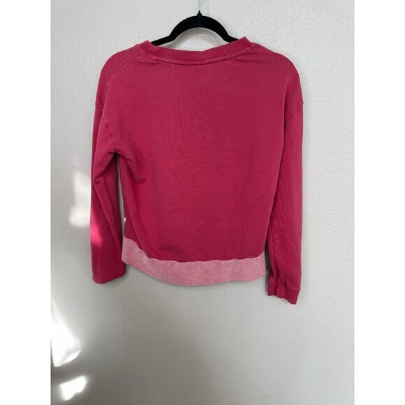 Roxy Womens Pink Sweatshirt XS long sleeve short round neck lightweight - Picture 6 of 7